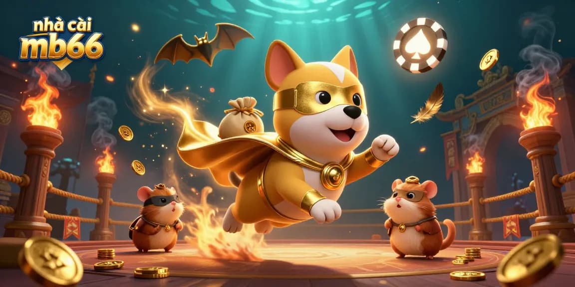 Join the excitement with nhà cái mb66 as a superhero dog and sidekick hamster embark on a thrilling adventure.