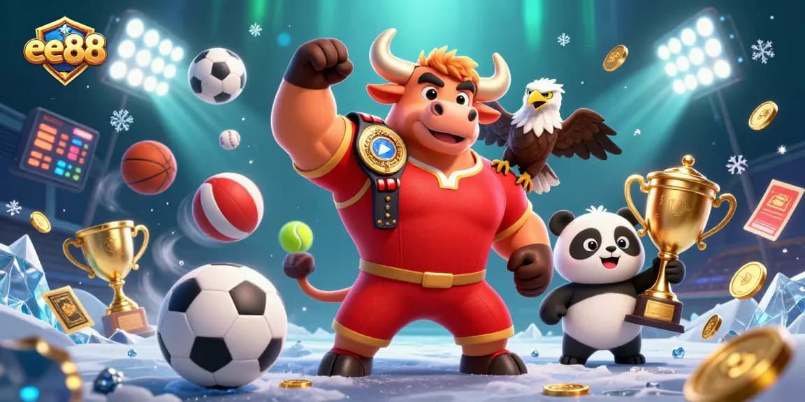 Celebrate your wins with ee88 at this exciting online casino scene featuring dynamic sports and gaming elements