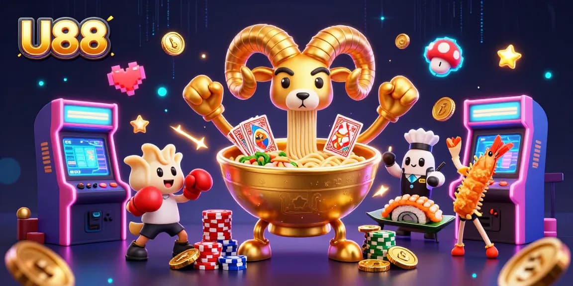 Engage in thrilling fun at U88 with colorful characters and exciting game elements from the casino world.