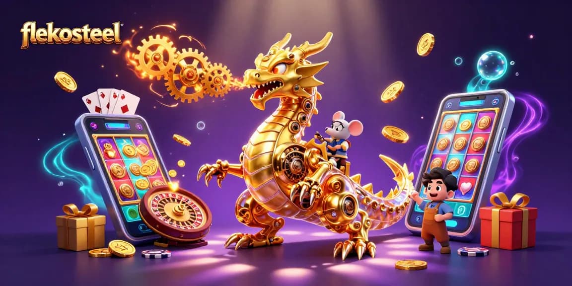 Experience thrilling gameplay with flekosteel while engaging with colorful slot games and dynamic casino elements.