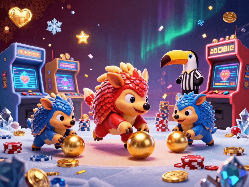 Engage in thrilling gameplay at 98win with dynamic pangolin rivals and casino elements.