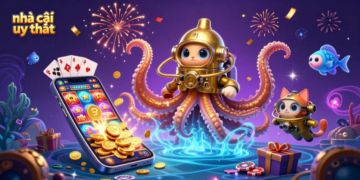 Engage with the exciting world of nhà cái uy tín in this vibrant 3D casino illustration featuring iconic gaming elements.