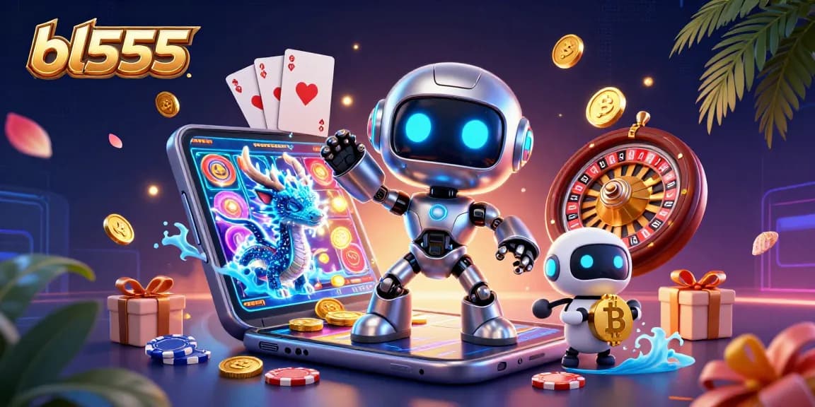 Engage in exciting gameplay at bl555 with vibrant slot games, dynamic characters, and casino elements.
