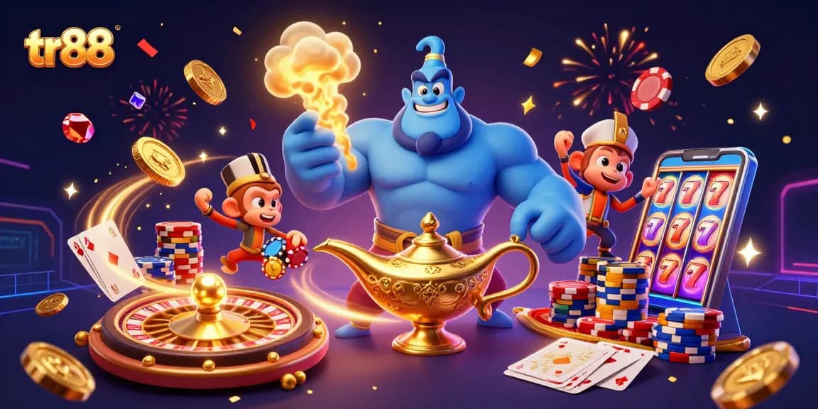 Experience the thrill of winning at tr88 with dynamic casino elements and vibrant characters.
