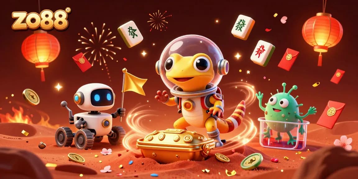 Engage with the exciting world of zo88, as the Martian gecko discovers a golden casino.