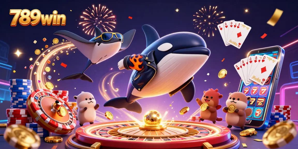 Engage with thrilling games at 789win featuring animated characters, vivid casino elements, and dynamic action.