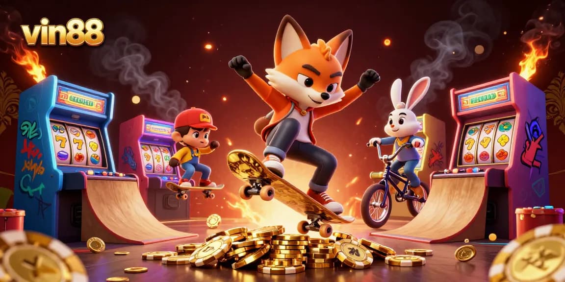 Engage in thrilling moments with vin88's vibrant casino adventure and colorful gaming elements.