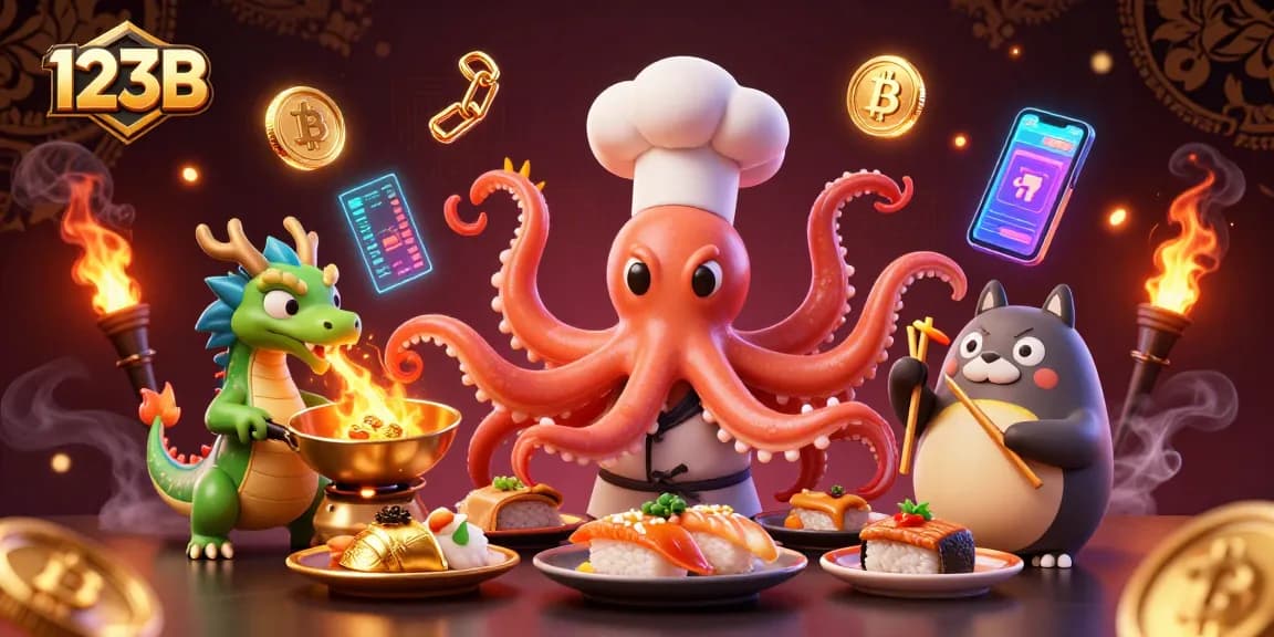Experience the excitement of 123B through a vibrant casino scene with various characters and elements.