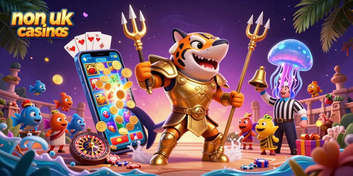 Experience winning strategies at non UK casinos with vibrant gaming elements and dynamic characters.