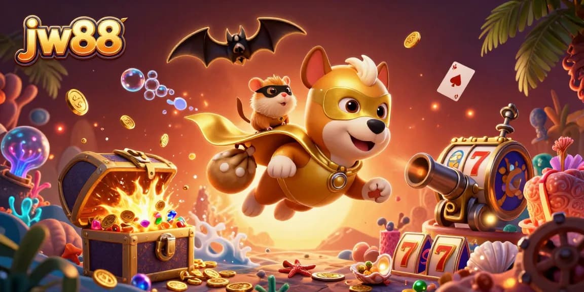 Experience thrilling wins with jw88 while enjoying dynamic 3D casino action in a vivid underwater scene.