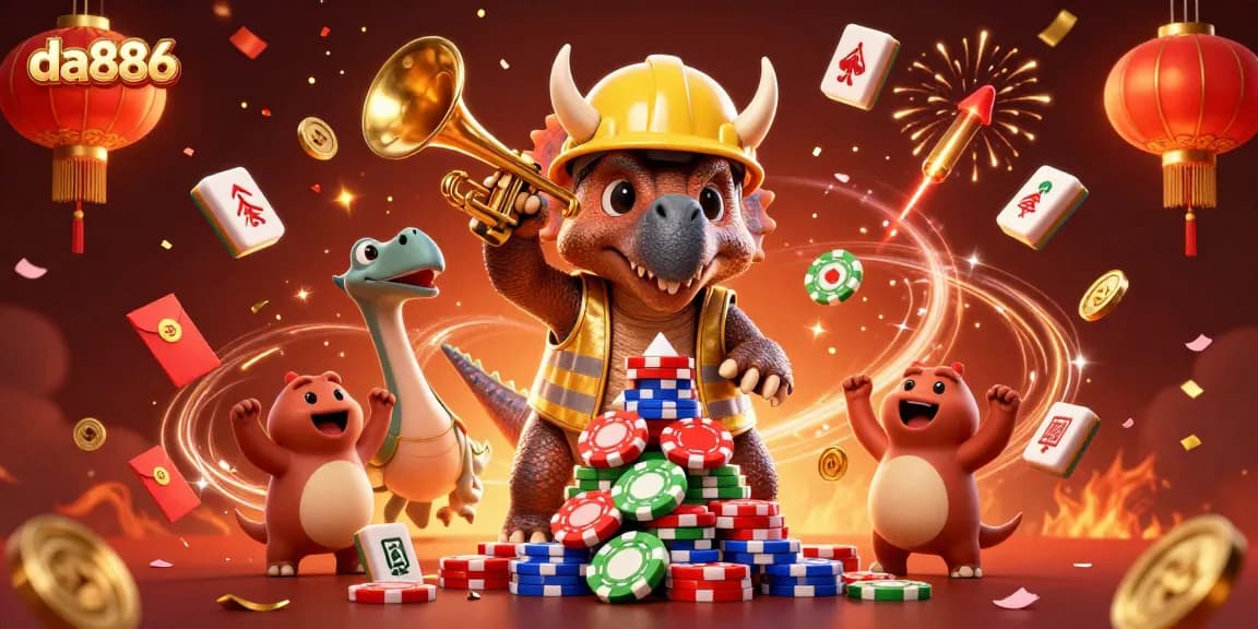Join the celebration at da886 with lively characters and dynamic gaming elements!