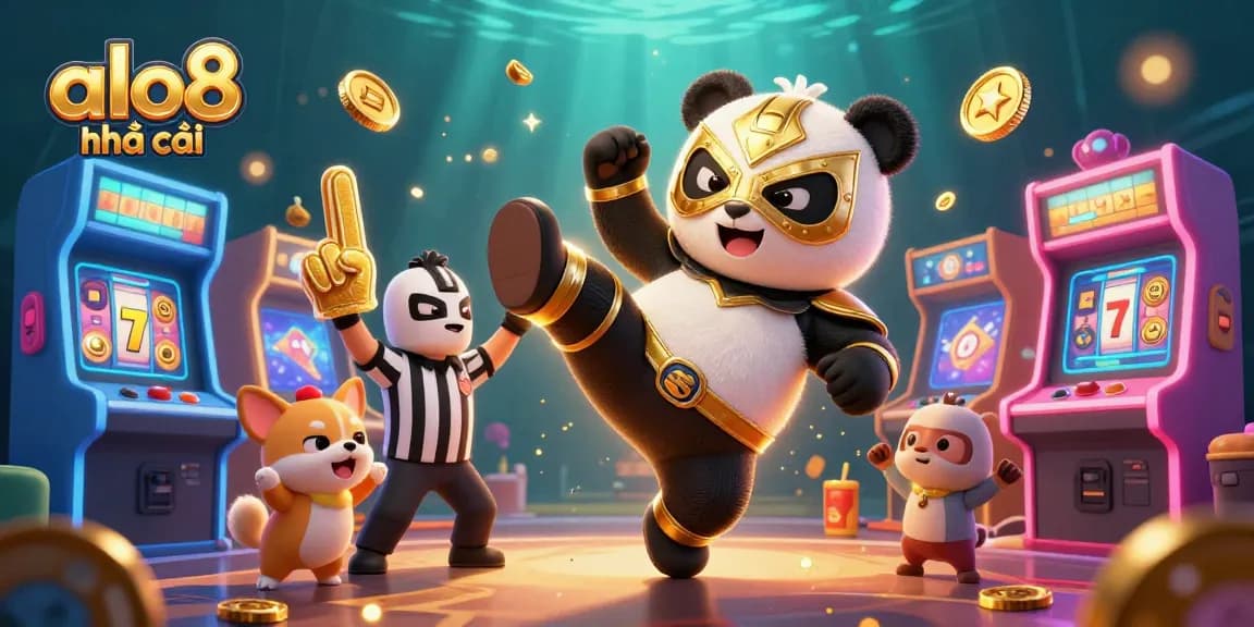 Engage with alo8 nhà cái in an energetic casino scene featuring dynamic game elements and colorful characters.