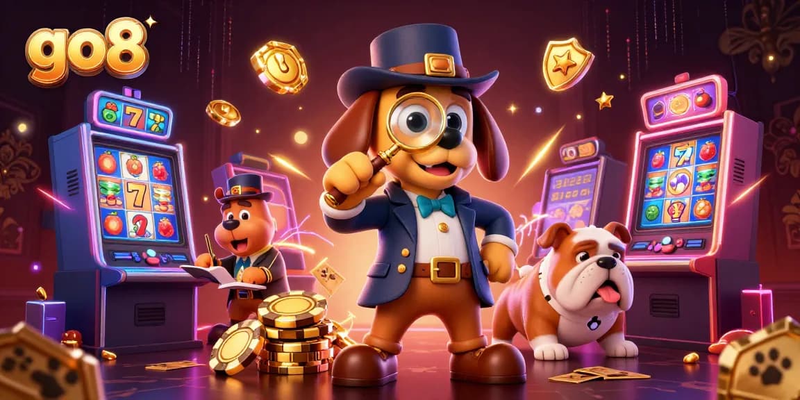 Play exciting slot games at go8 as the detective and his bulldog search for treasures!
