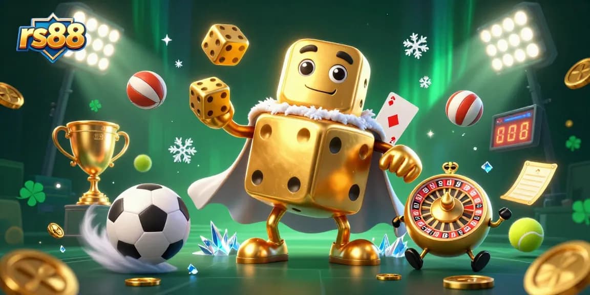 Experience thrilling excitement with rs88's vibrant casino action illustration featuring dynamic gaming elements.