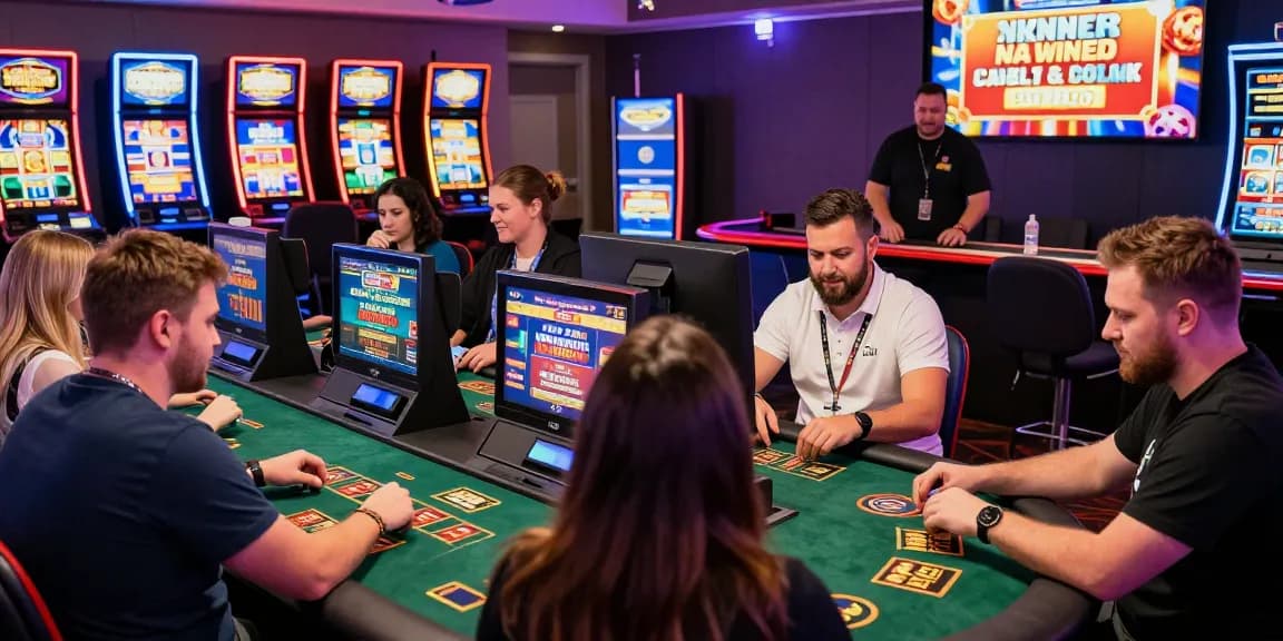 Players enjoying the vibrant atmosphere at a credit card casino showcasing games and promotions at https://jumpspace.org.uk.