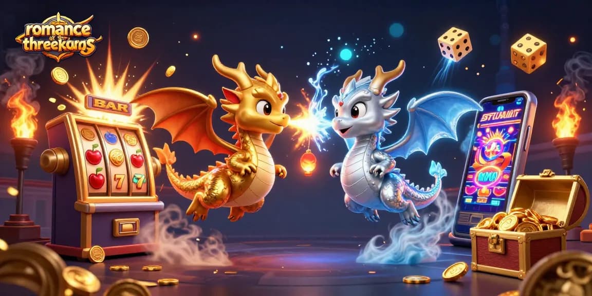 Experience the thrill with romance of the three kingdoms as dragons clash in an exciting casino world.