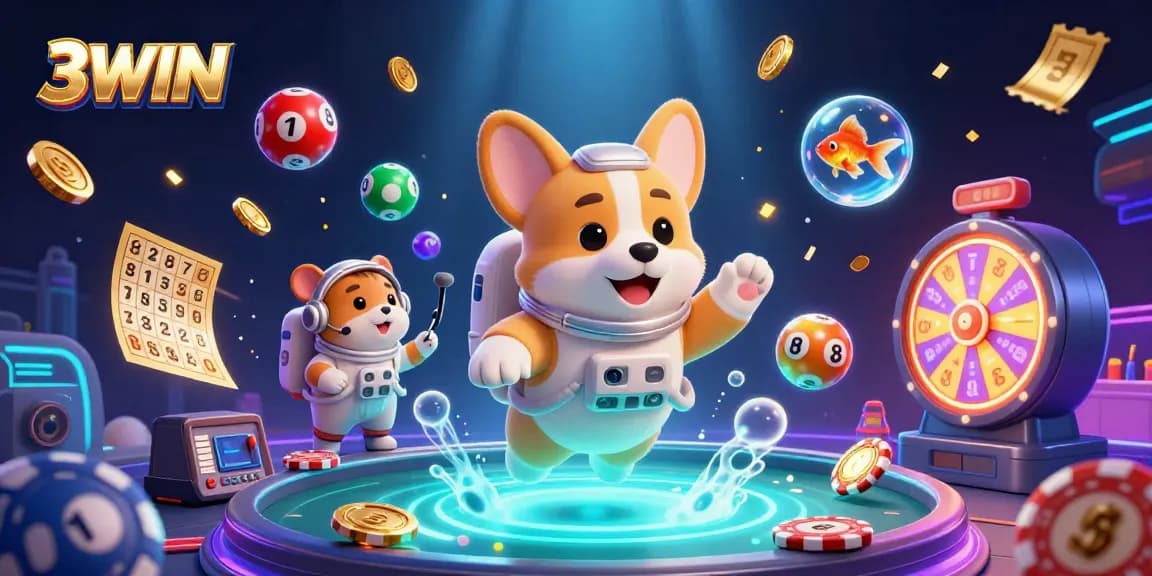Experience exciting gameplay at 3WIN with a festive casino atmosphere filled with fun elements.