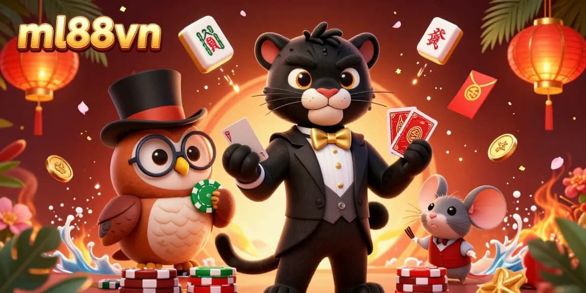 Engage in thrilling card games at ml88vn with flamboyant characters and dynamic gambling elements.