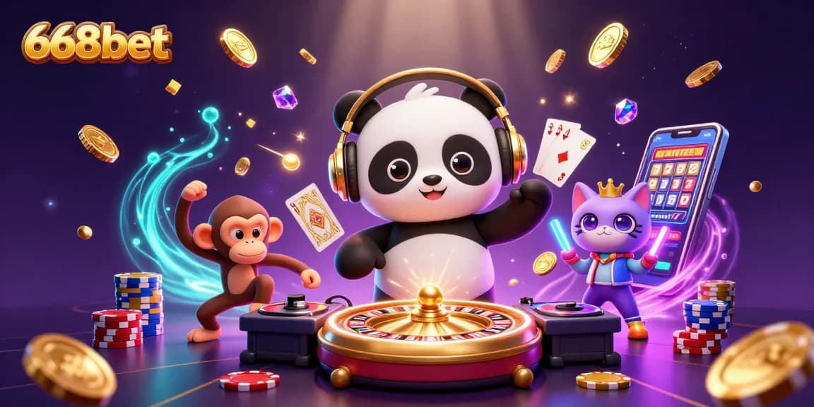 Engage with exciting gameplay at 668bet featuring vibrant characters and dynamic casino elements.