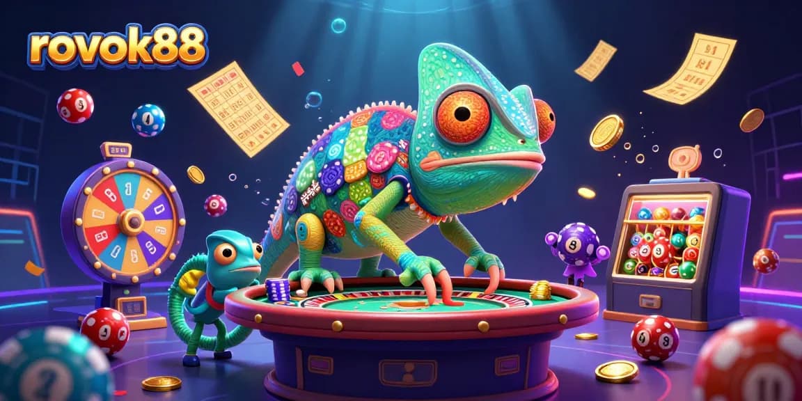 Experience the thrill of rokok88 with vibrant casino visuals and colorful game elements.