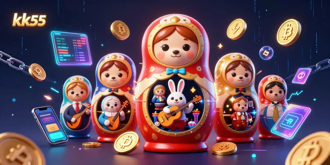 Engage in thrilling gameplay at kk55 with vibrant casino action and cartoon characters.