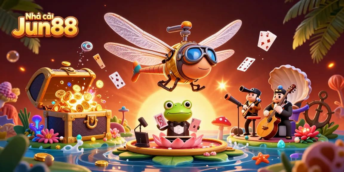 Experience winning strategies at Nhà cái Jun88 with vibrant casino elements and immersive gaming atmosphere.
