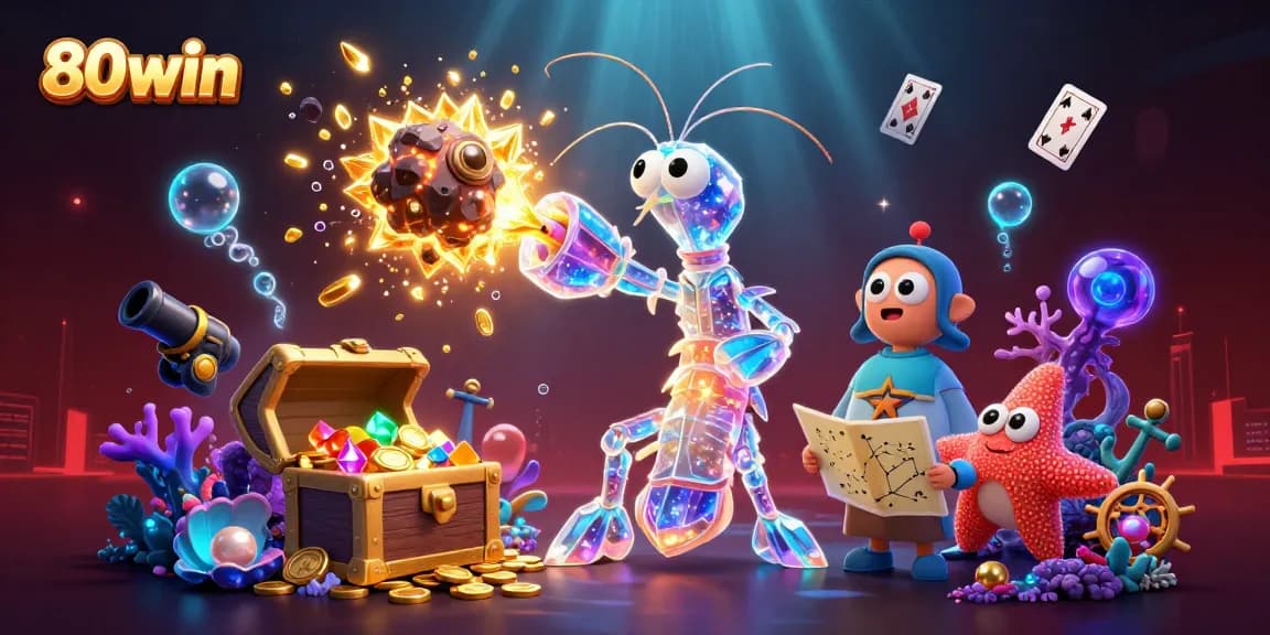 Experience the thrill of winning with 80win in a dynamic, immersive casino scene.