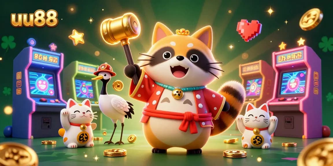 uu88 fun with cheerful tanuki and fortune cats at vibrant casino games