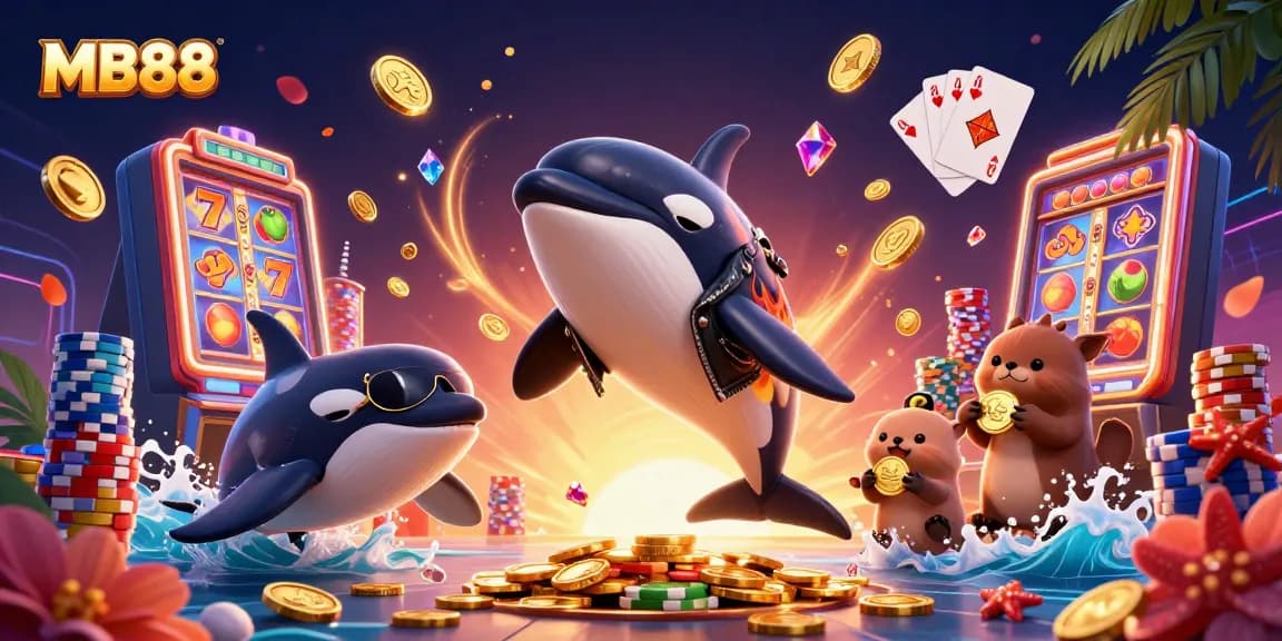 Chơi game và hái vàng với MB88 qua cá voi đại diện, cá đuối và hải cẩu.