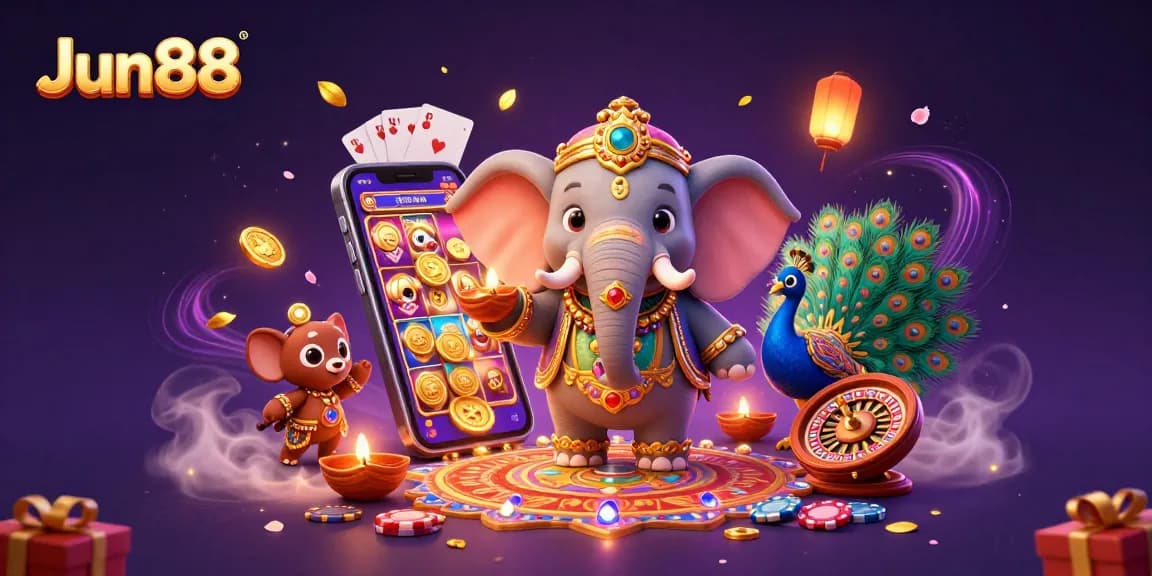 Engage with thrilling action at Jun88 with colorful slot games amidst mystical elements.
