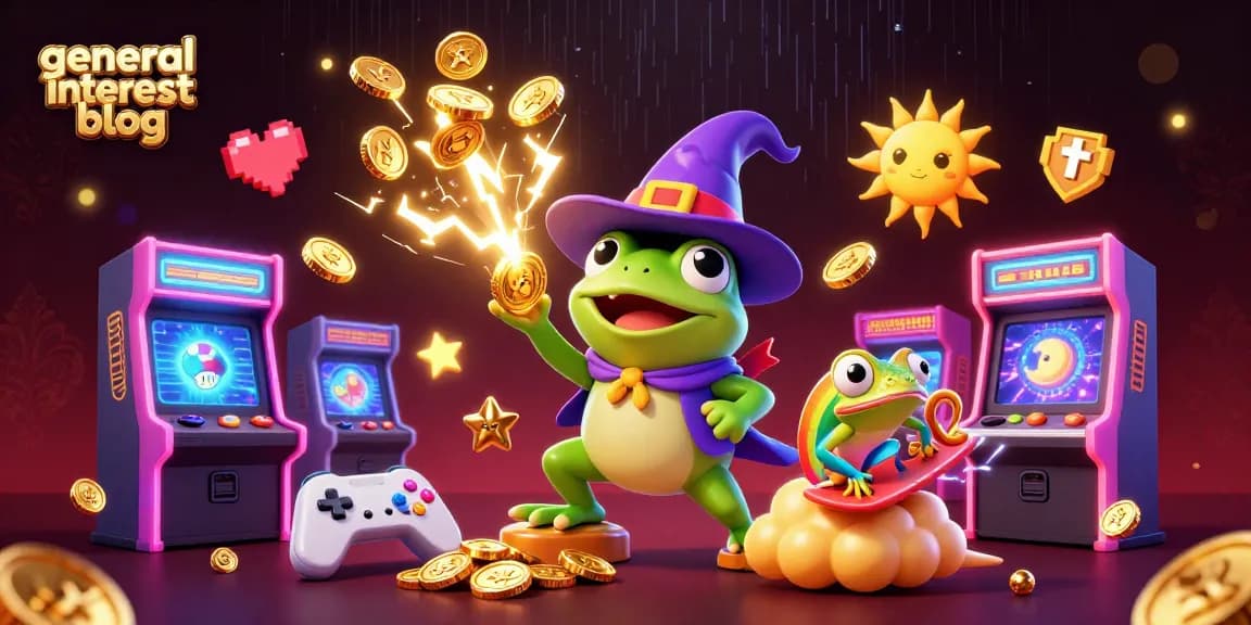 Engage with the general interest blog experience featuring a vibrant casino-themed illustration.