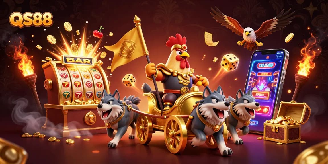 Join QS88 in an exciting casino adventure with a jackpot explosion and golden treasures!