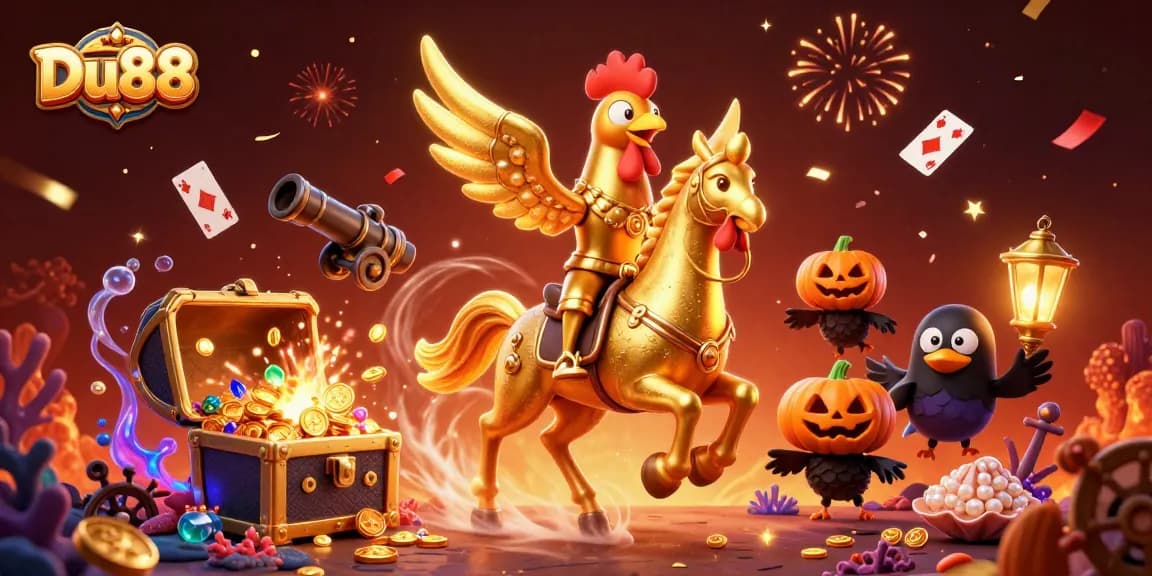 Win big with Du88 while discovering magical treasures in a vibrant casino scene.