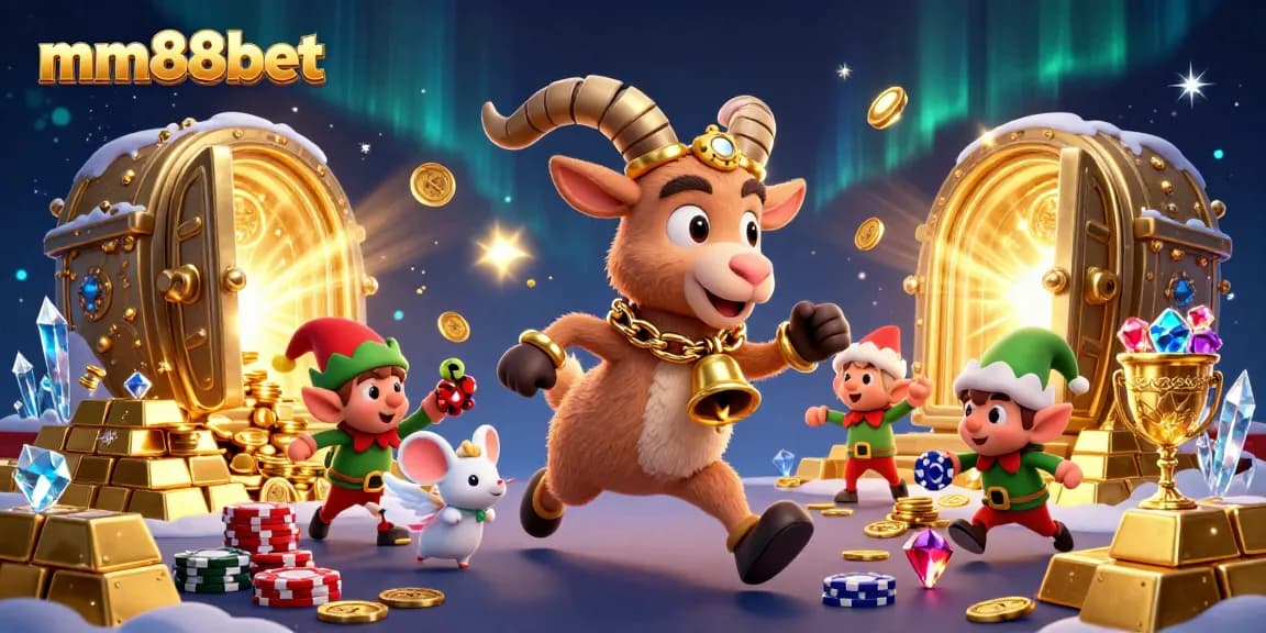 Engage in thrilling gameplay at mm88bet with an enchanting casino scene filled with treasures.