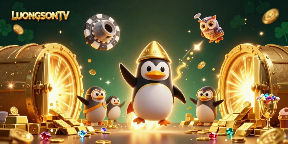 Experience thrilling gameplay at LUONGSONTV with this dynamic casino-themed illustration.