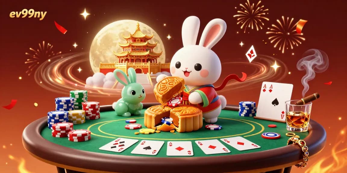 Experience thrilling poker action with ev99ny as cartoon characters engage in a lively celebration of gaming.