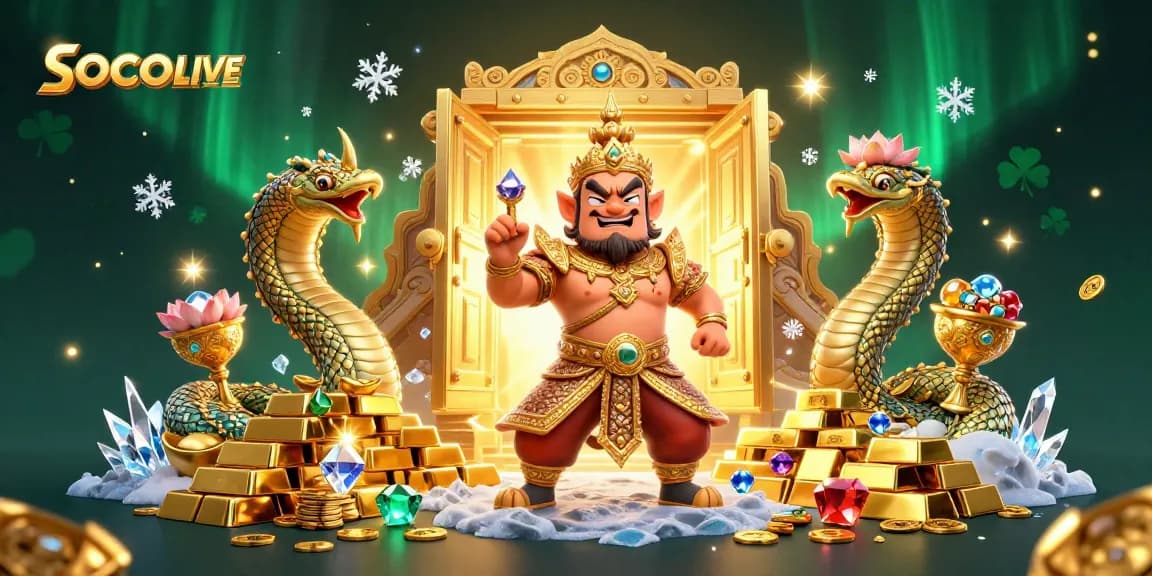 SOCOLIVE brings you an exciting gaming experience surrounded by riches and vibrant gameplay elements.