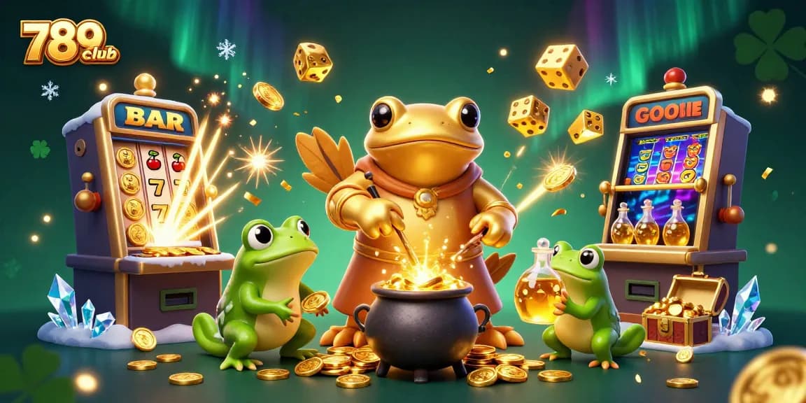 Experience exciting jackpots at 789club with this vibrant, dynamic casino scene.