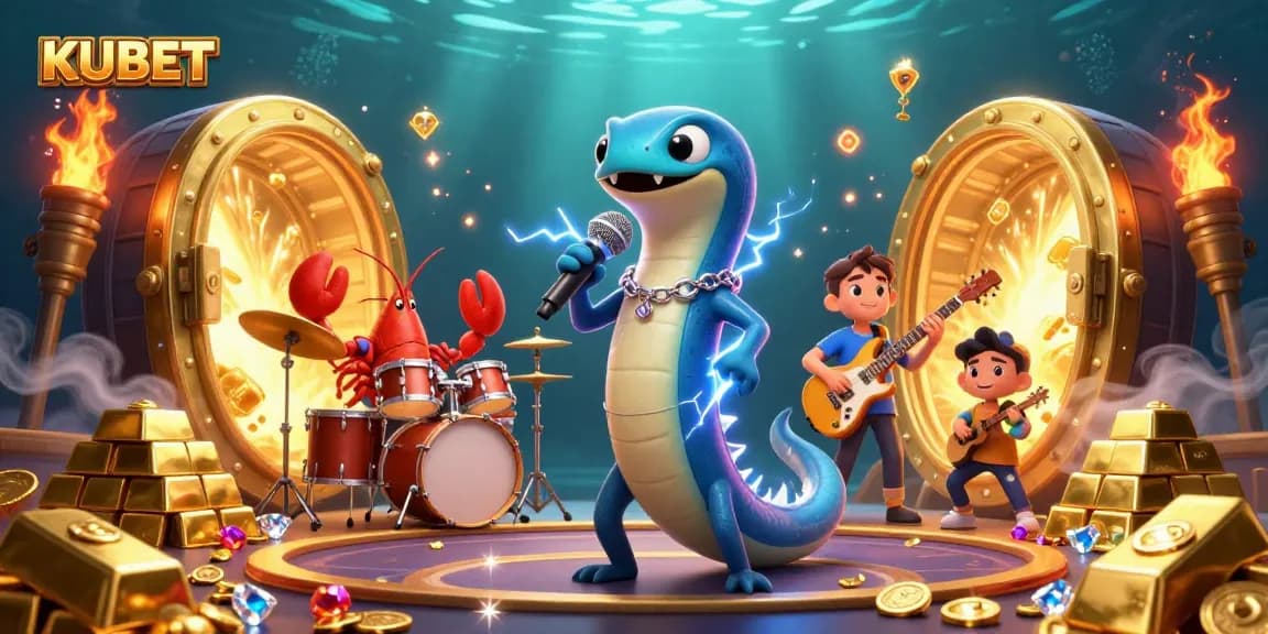 KUBET offers immersive gaming with electric eel DJ and underwater casino vibes.