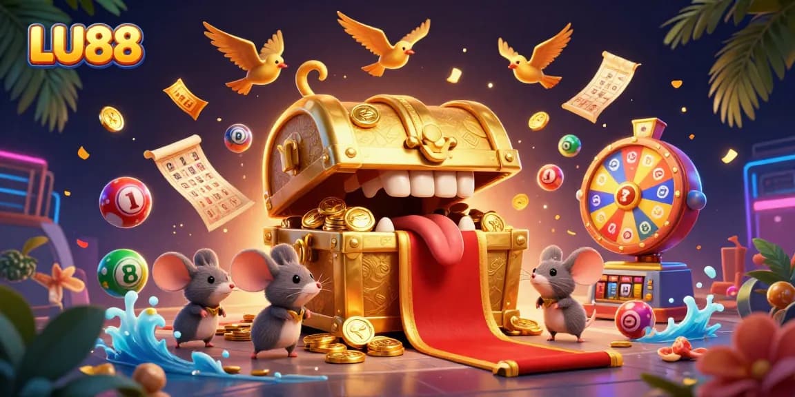 LU88 reveals treasures in an enchanting fantasy casino scene with enticing elements.