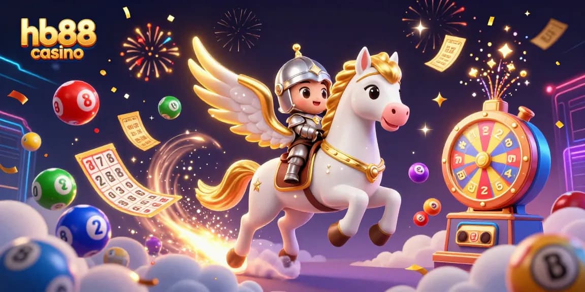 Engage with hb88 casino's excitement through a 3D illustration of a magical gaming adventure.