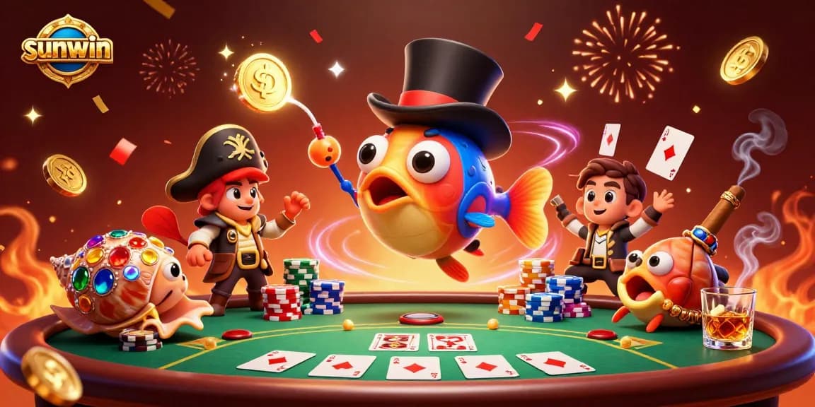 Experience thrilling moments at sunwin with a vibrant anglerfish and pirate shrimp!
