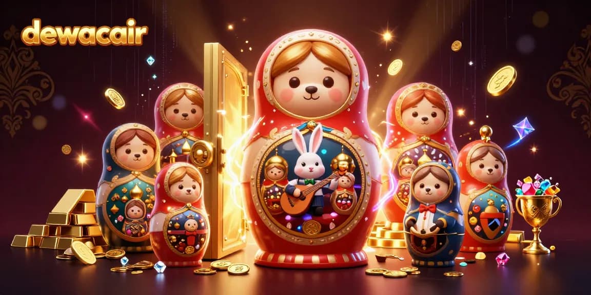 Experience the thrill of dewacair with a vibrant and dynamic casino-themed scene featuring unique characters and dazzling elements.