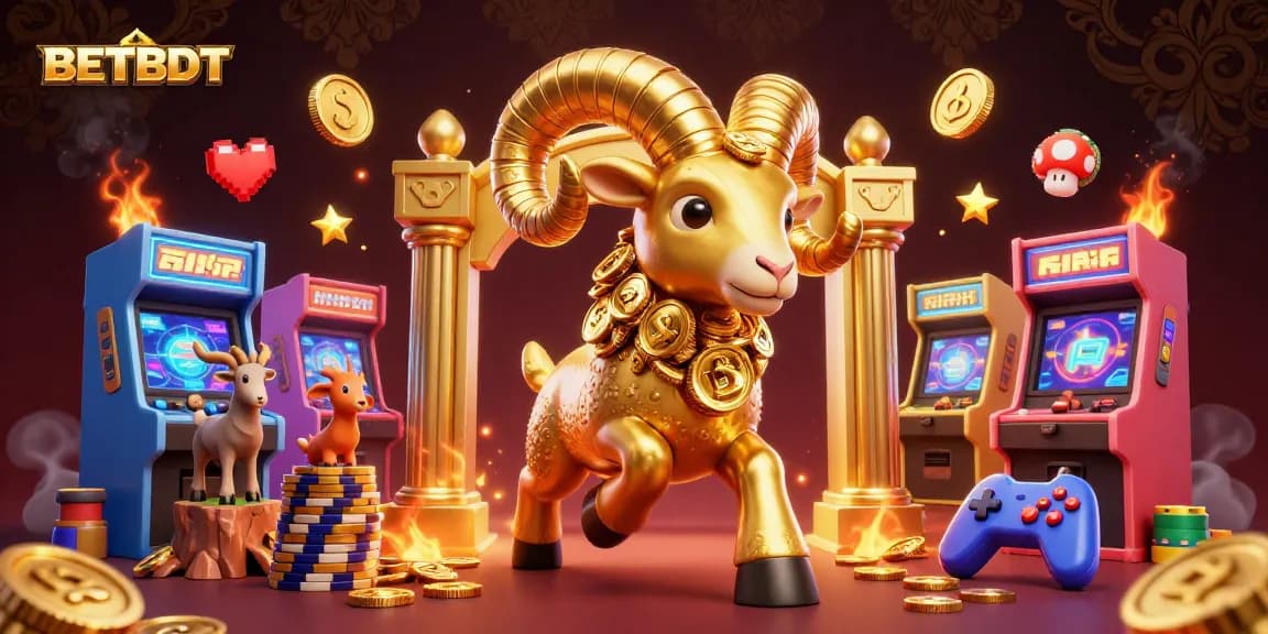 Experience BETBDT's excitement with vibrant 3D casino elements and action-packed visuals.
