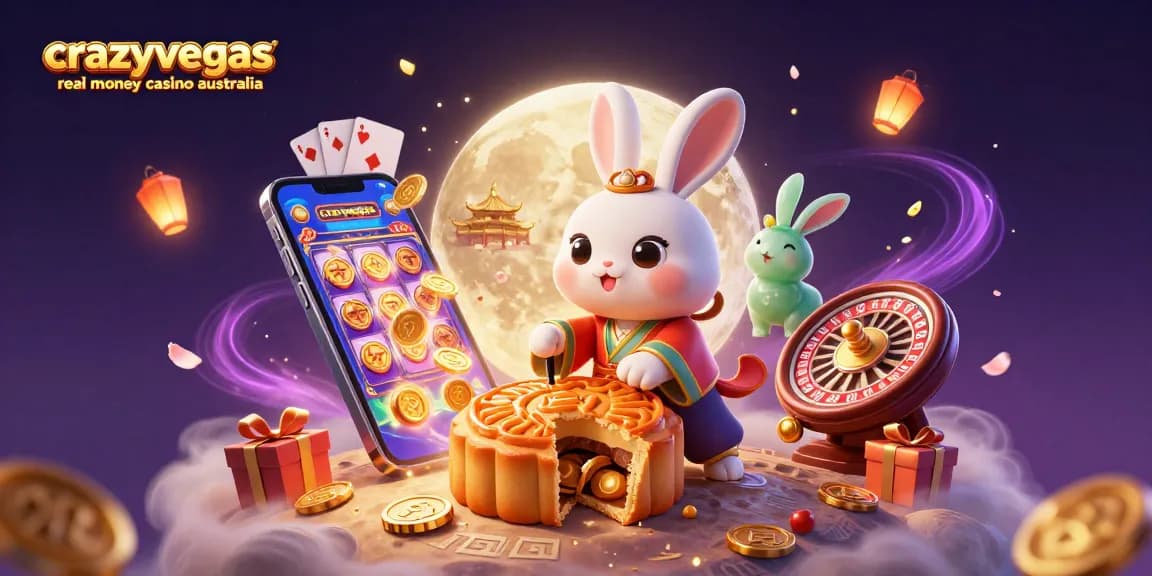 Experience thrilling gaming action at crazyvegas real money casino australia with festive casino elements illuminating the scene.
