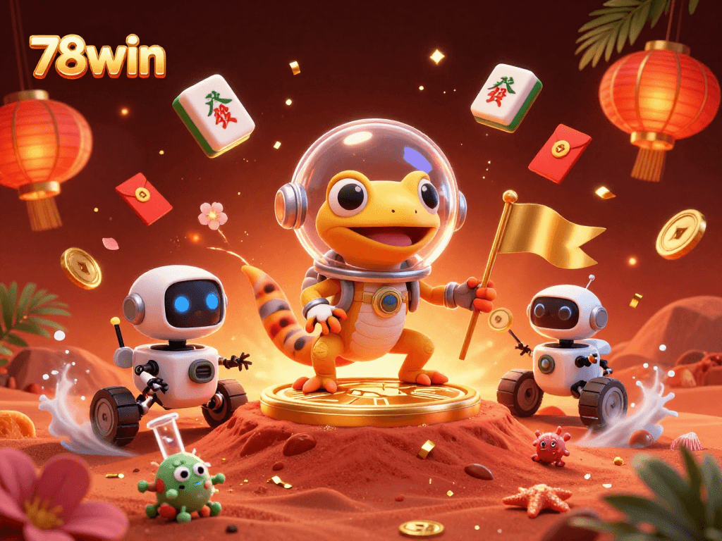 Engage in exciting gameplay with 78win in a vibrant, animated casino setting showcasing unique features.