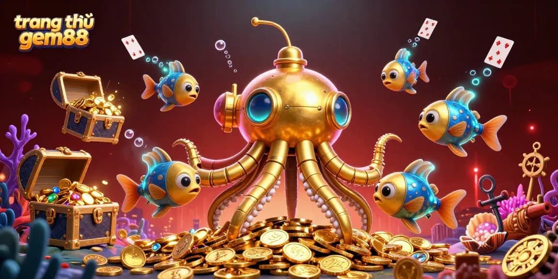 Experience the vibrant underwater world of trang chủ gem88, where treasures await in a captivating 3D casino sea adventure.
