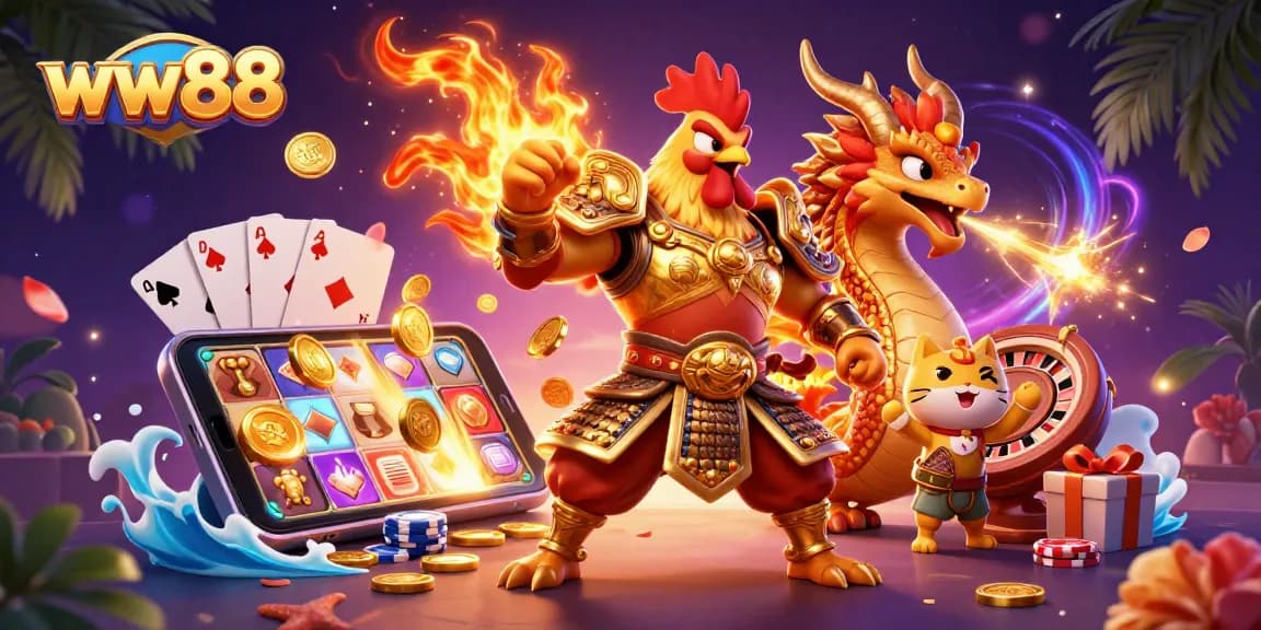 Experience thrilling gameplay at ww88 with powerful characters surrounded by dynamic casino elements.