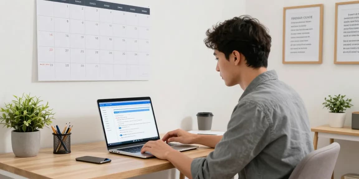 IPTV reseller managing local services in a professional home office setup.