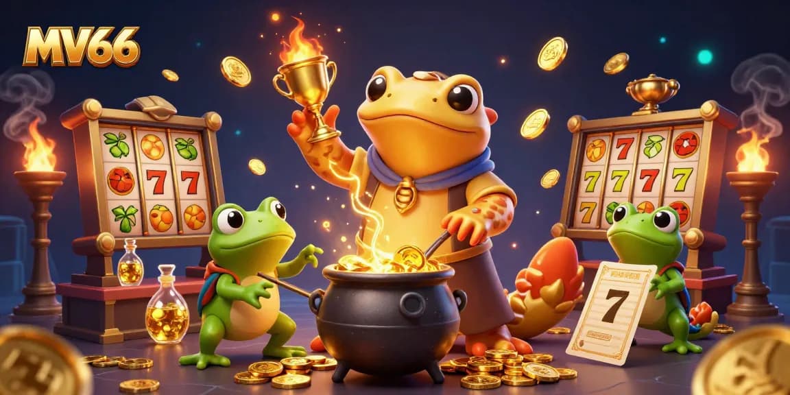 MV66 showcases a magical casino scene with alchemists and dynamic game elements.